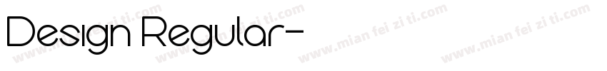 Design Regular字体转换